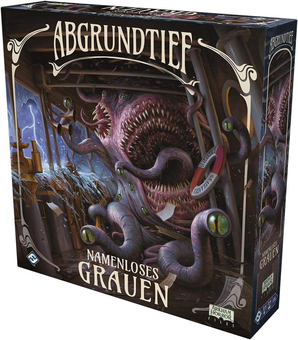Fantasy Flight Games, Abyss – Terror sin nombre, Expansión, Juego de expertos, Juego de estrategia, 3-6 jugadores, Edades 14+, 120-240 minutos, Alemán, Multicolor, Colorido
