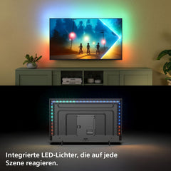 Televizor inteligent LED Philips Ambilight 43PUS8200 4K - ecran de 43 de inci cu Pixel Precise Ultra HD, Titan OS, Dolby Vision și sunet Dolby Atmos