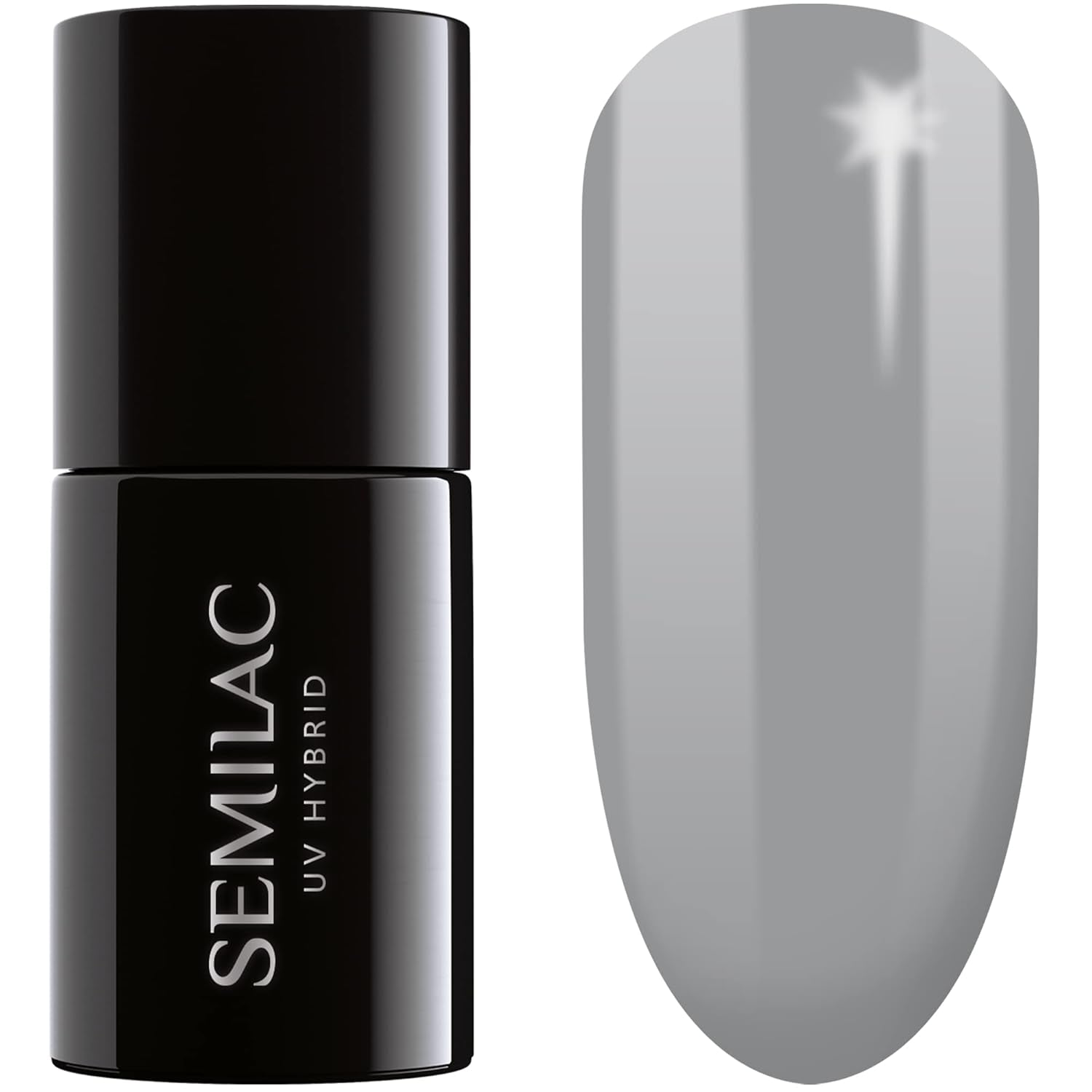 Semilac UV Nagellack Hybrid 404 Muffin de Frijoles Negros 7ml Kollektion Sabores de Otoño