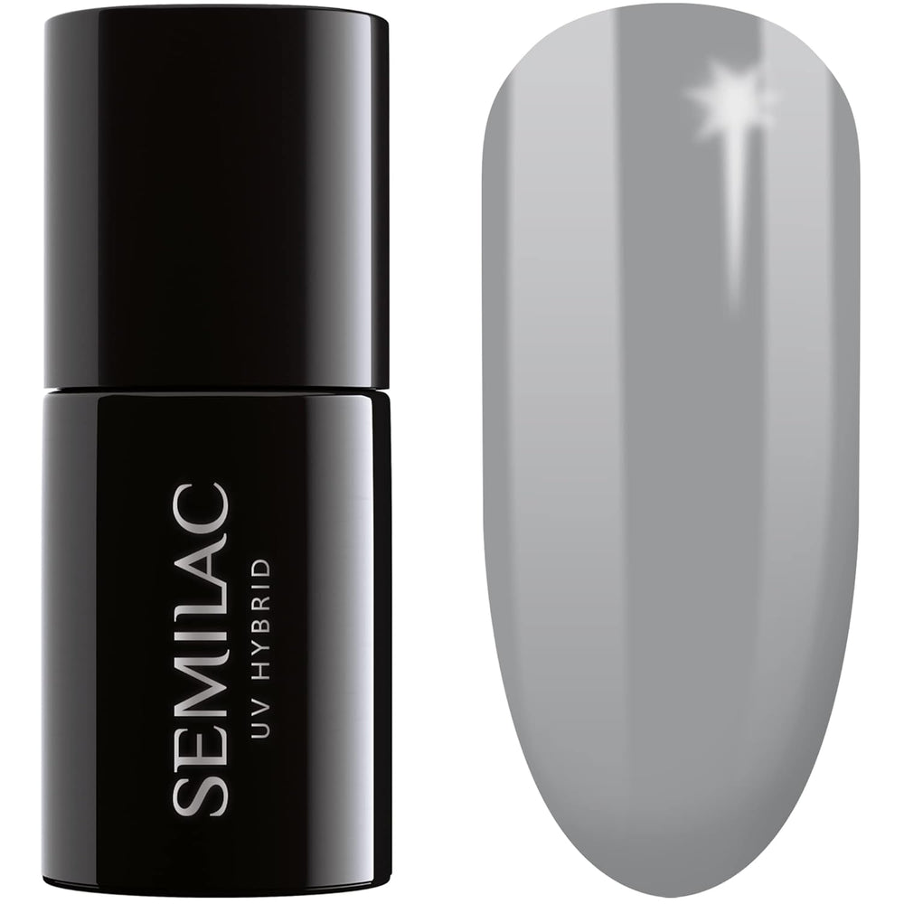 Semilac UV Nagellack Hybrid 404 Muffin de Frijoles Negros 7ml Kollektion Sabores de Otoño