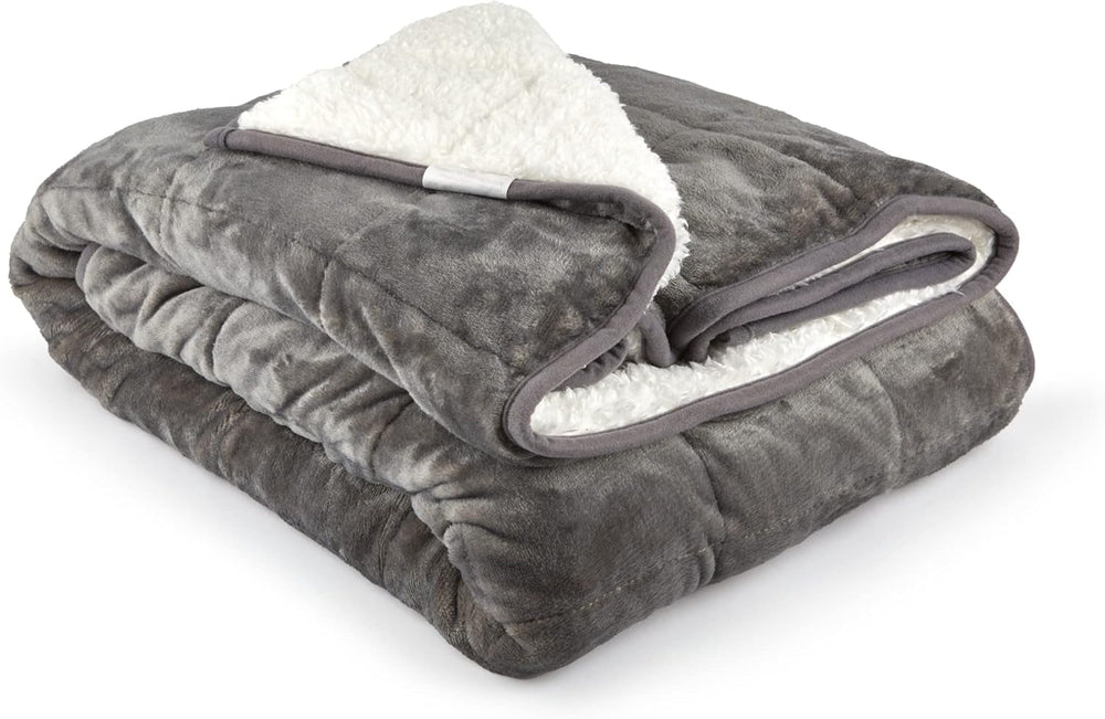 Emma Barclay Manta Sherpa Pesada, 127 X 152 cm, Rosa Rubor Emma Barclay Beds and Blankets Gris 50X60" (127X152Cm)