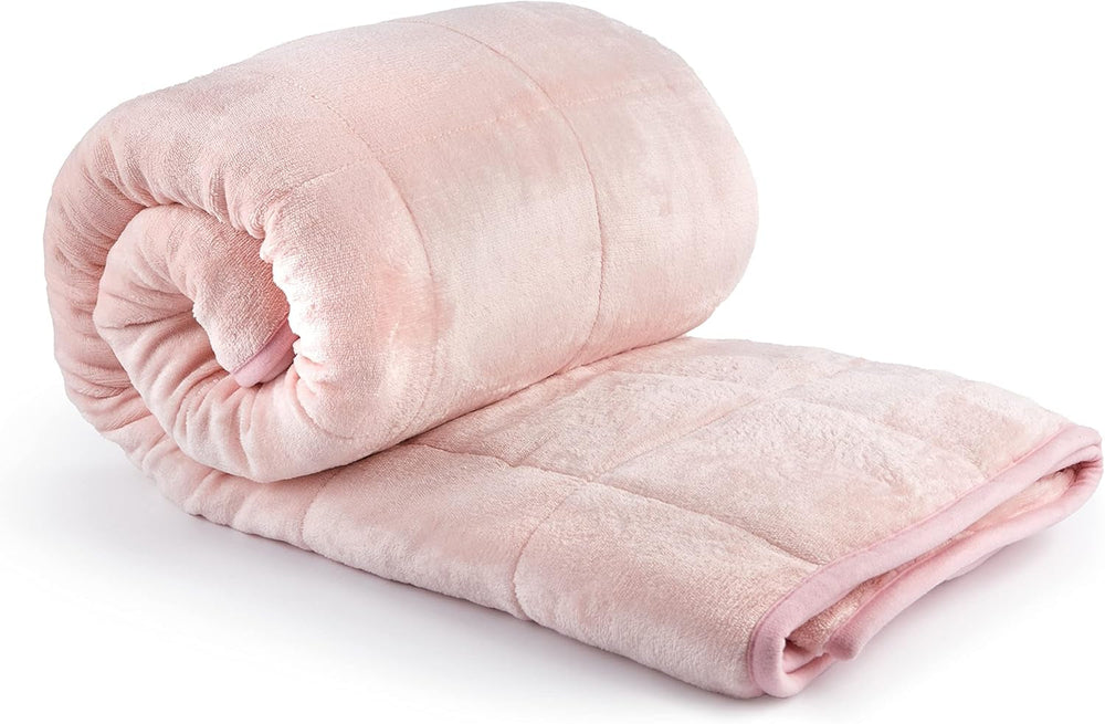 Manta Sherpa lastrada Emma Barclay, 127 x 152 cm, rosa rubor Emma Barclay Beds and Blankets