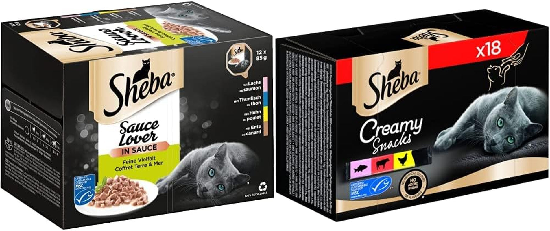 Sheba Nature`S Collection in Sauce - Cea mai fină hrană umedă pentru pisici în bol - Poultry Variation - 32 X 85G