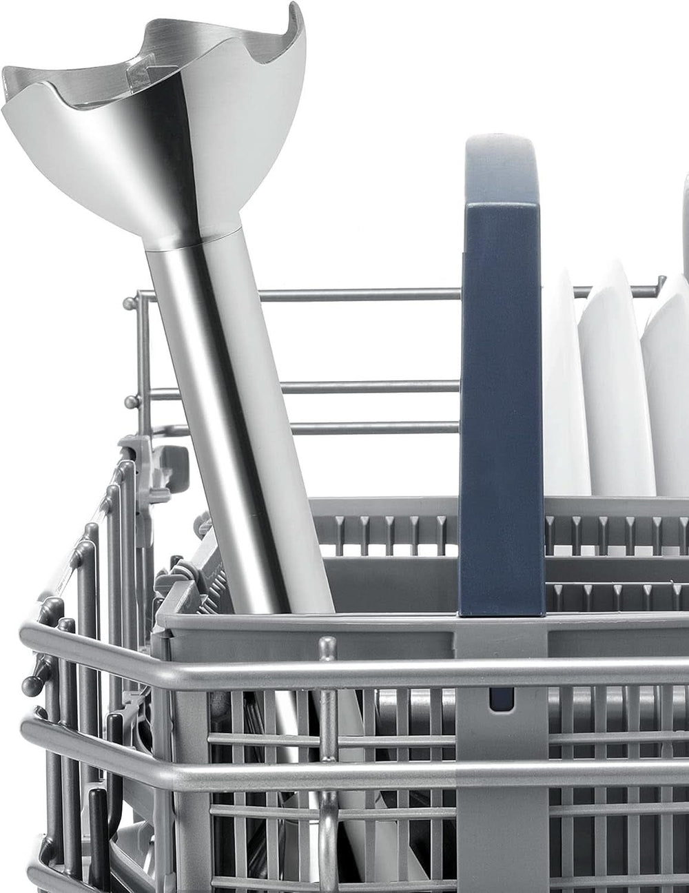 Haushaltsgeräte MSM6B500 Stabmixer, 350 W, Silber/Weiß Bucatarie Naty Shop