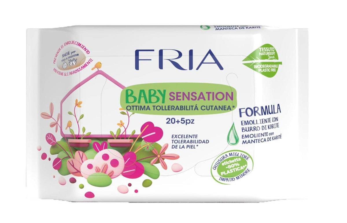 Toallitas limpiadoras Fria Baby Sensation Toallitas húmedas para bebés Naty Shop