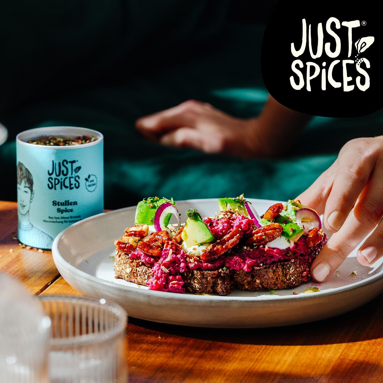 Just Spices Stullen Spice I Würze belegte Brote mit 13 leckeren Ingredient in einem Gewürzmix I Gewürzdose, 50 g