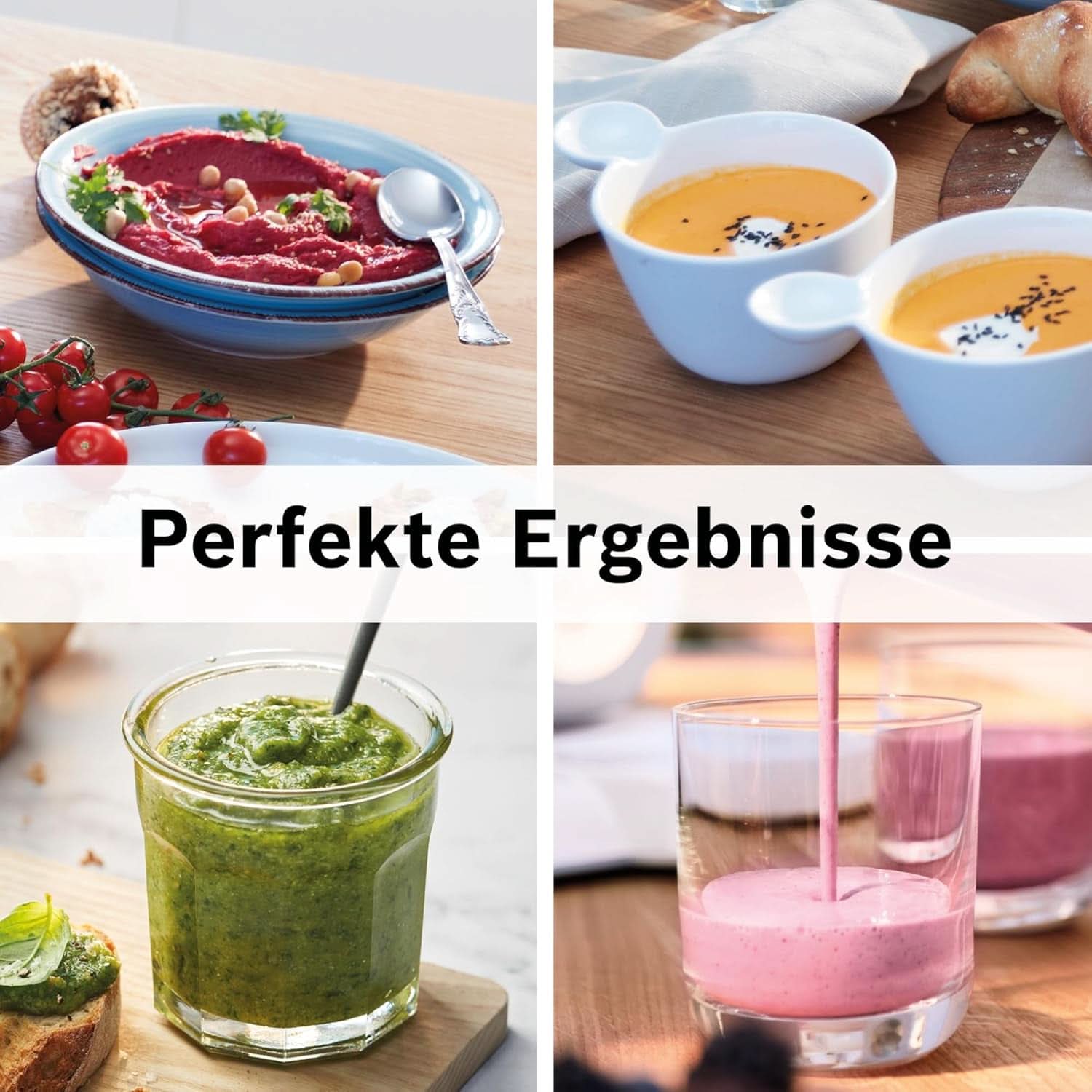 Bosch Batidora de pie Vitapower Serie 4 MMB6141B, Hochwertige Edelstahl-Klingen, 1,5L Tritan-Mixbehälter, Spülmaschinengeeignete Teile, 30.000 U/Min, 1200 W, Schwarz Kitchen Naty Shop