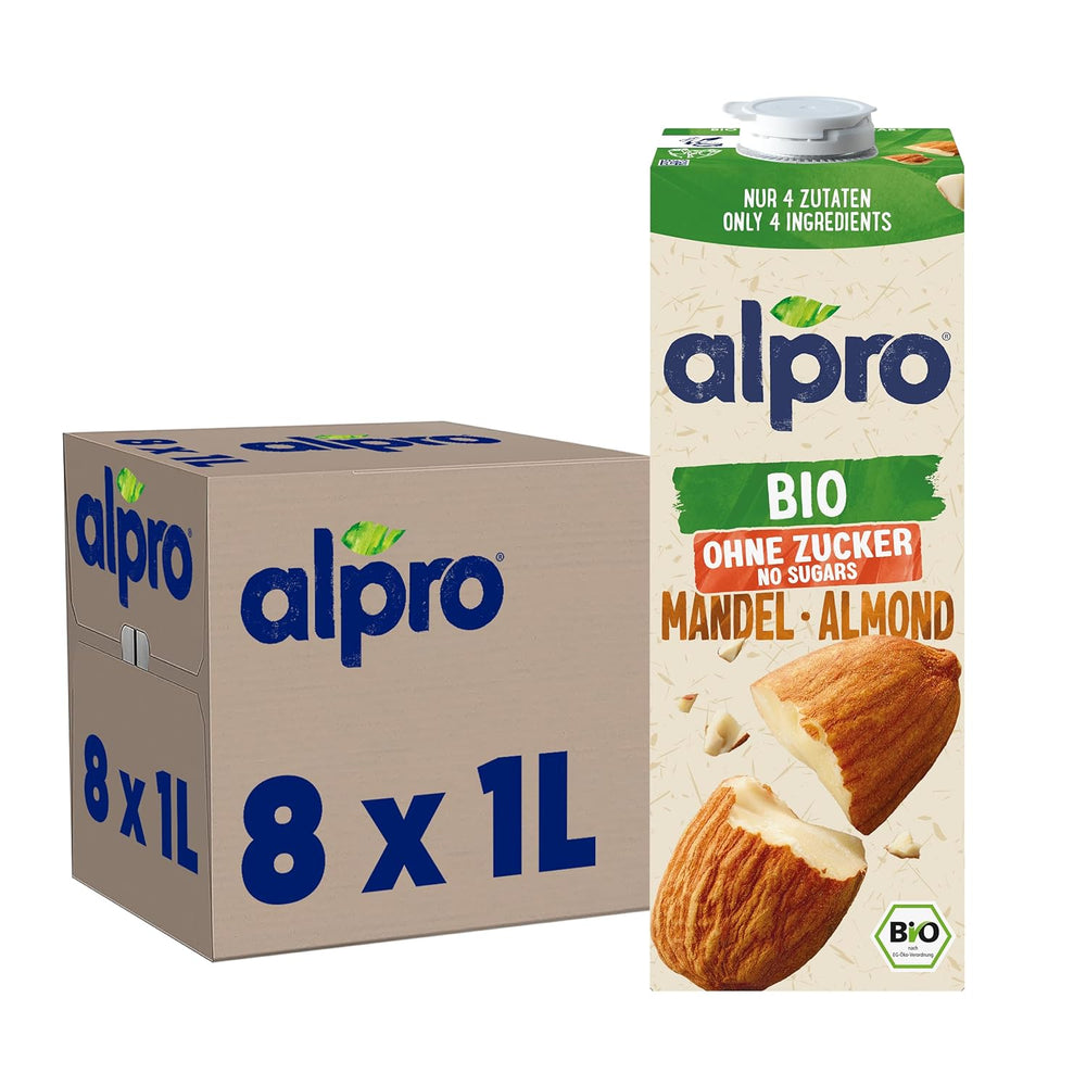 Alpro Bio Mandeldrink sin Zucker - 8 x 1 l