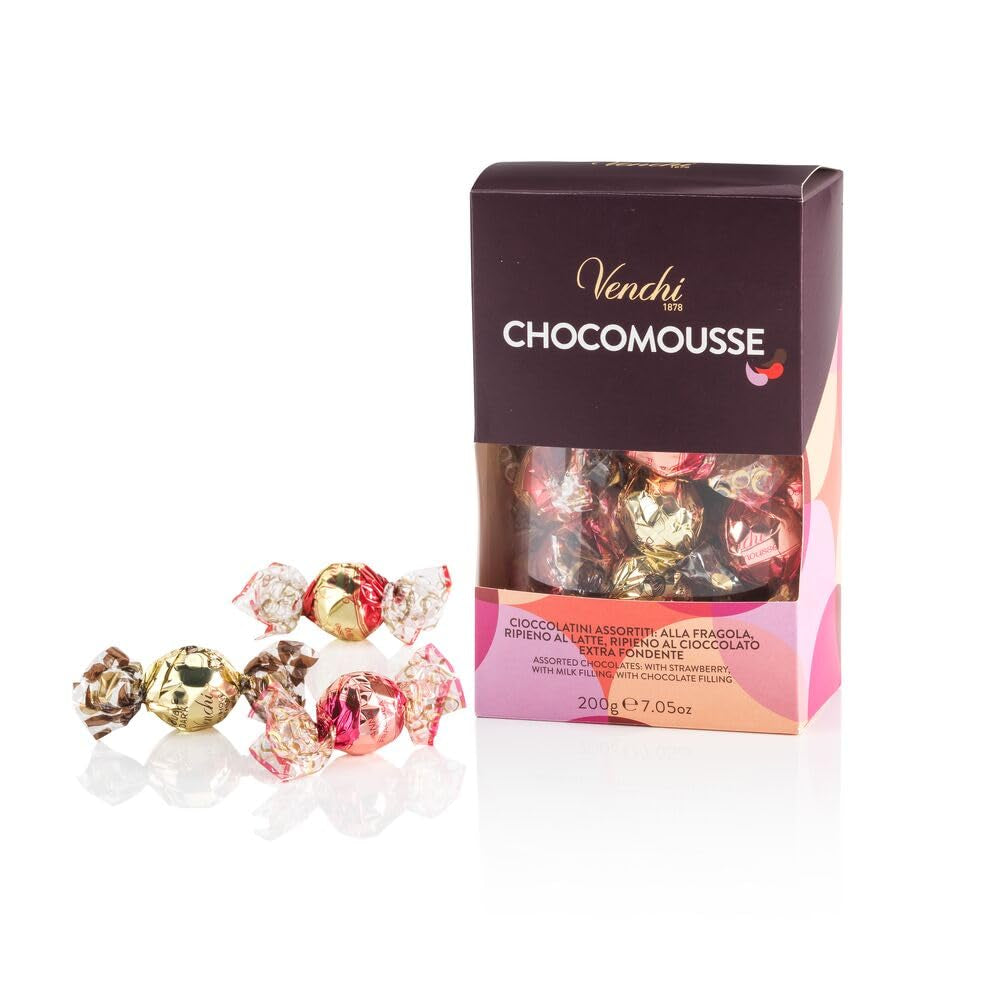 Venchi, Colecția Dolci Italiani - Cutie cadou cu ciocolată asortată, 200 grame Bomboane de Ciocolata Naty Shop Colectia Dolci Italiani