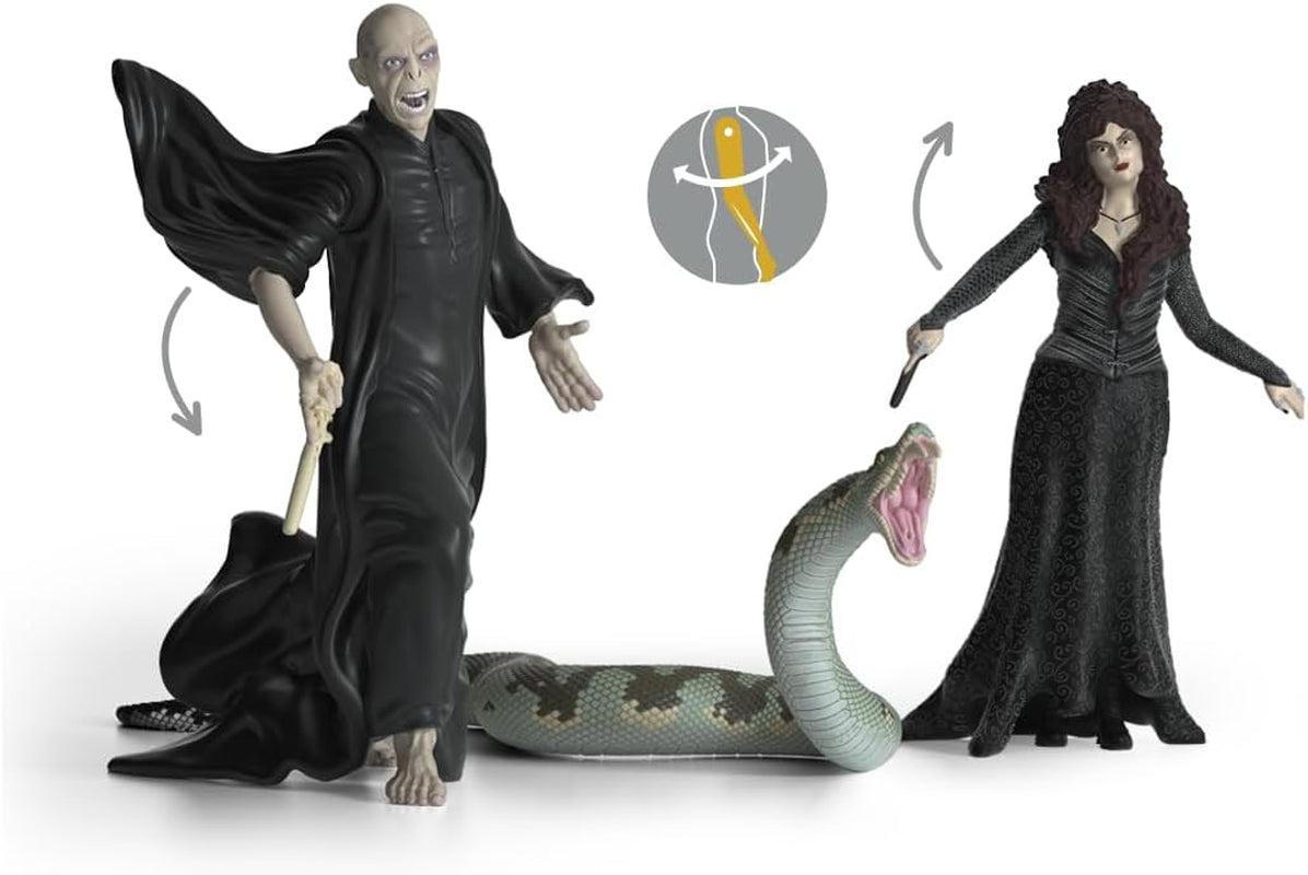 Schleich 42684 Lord Voldemort, Nagini & Bellatrix Lestrange, De la 6 ani, HARRY POTTER - figurină de joacă, 21 X 16 X 18 cm Action figures Naty Shop