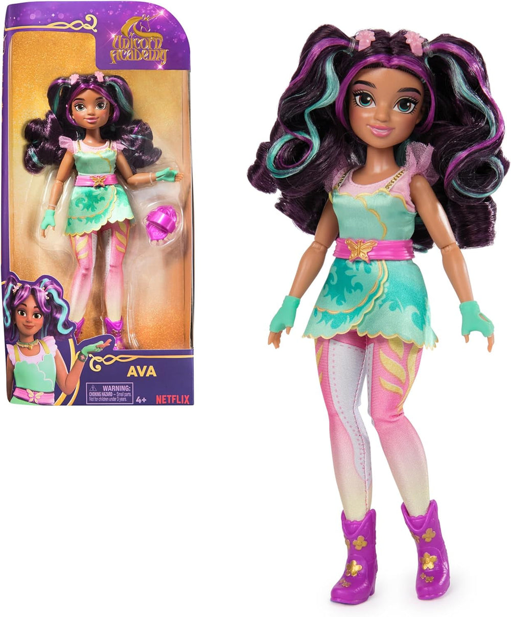 Unicorn Academy Deluxe Masked Ball Sophia - Muñeca de 24 cm de la popular serie de Netflix con 2 conjuntos, disfraces clásicos y juegos de rol, a partir de 4 años Naty Shop Dolls Viste a la muñeca Ava