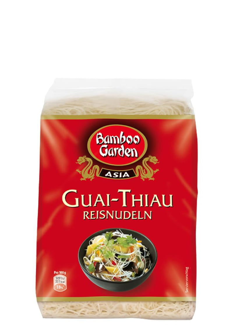 Fideos de arroz Guai Thiau de Bamboo Garden, 250 g (el diseño del empaque puede variar)