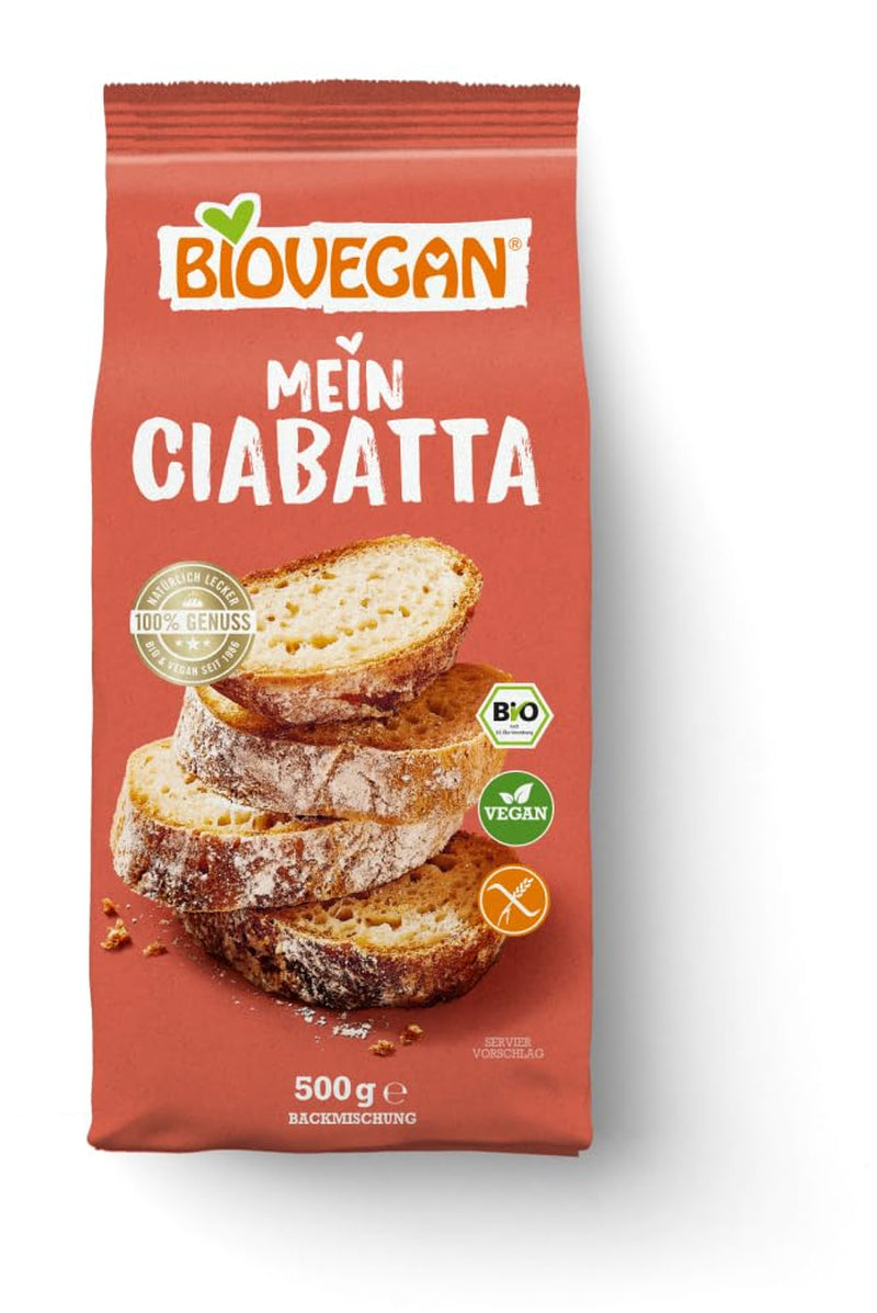Biovegan Mein Ciabatta Backmischung Mezcla para hornear y cocinar Naty Shop 9 Kg (1Er Pack)