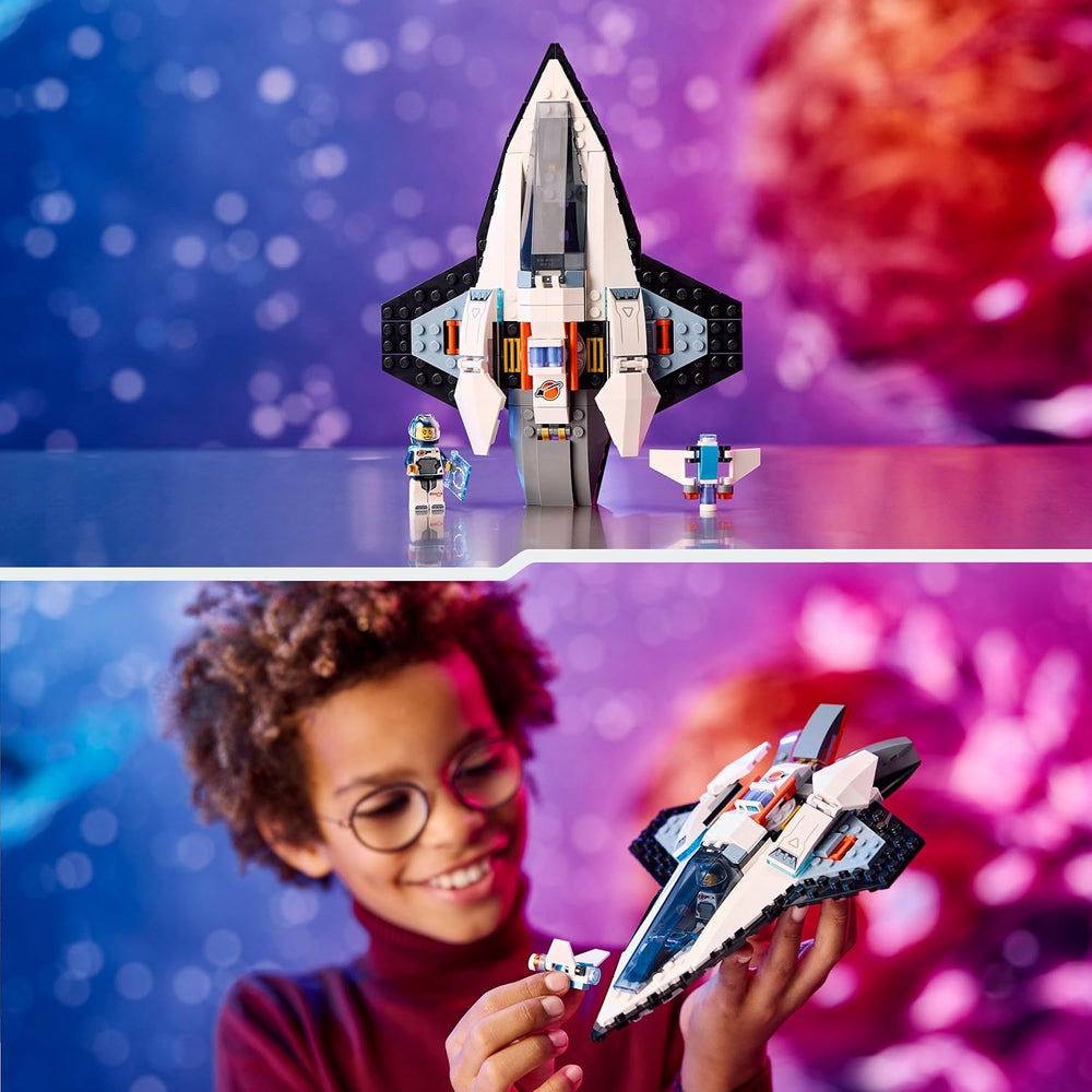 LEGO City Raumschiff, Weltraum-Spielzeug mit Space Shuttle para niños de 6 años, set con figura de astronauta 60430