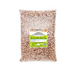 Frijoles Borlotti ecológicos 5 kg, Legumbres ecológicas secas de cultivos controlados, Ideal para ensaladas, sopas y guarniciones, Formato cómodo