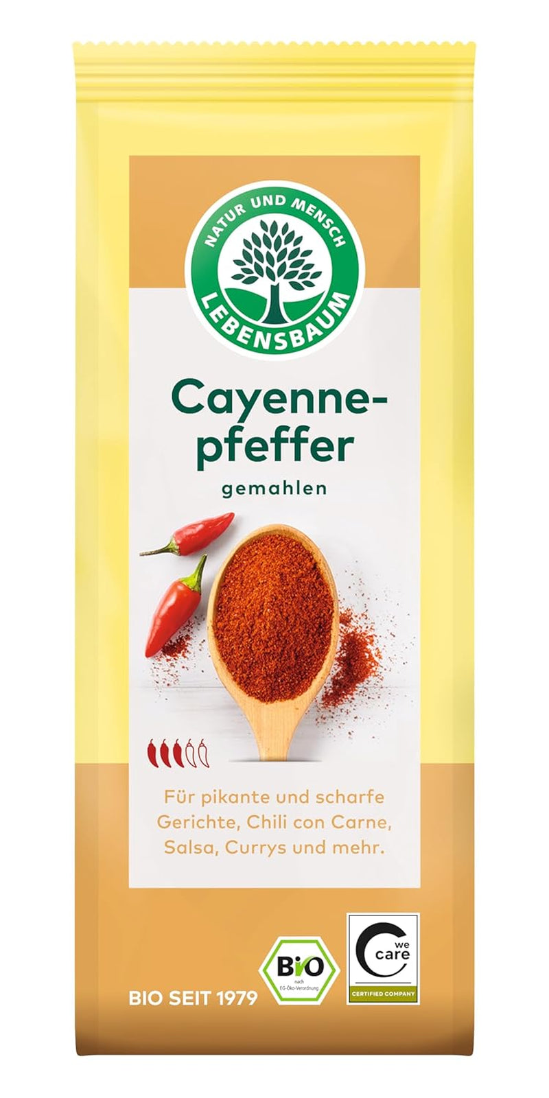 Lebensbaum Chillipulver (Pimienta de Cayena) (1 x 50 g) - Bio