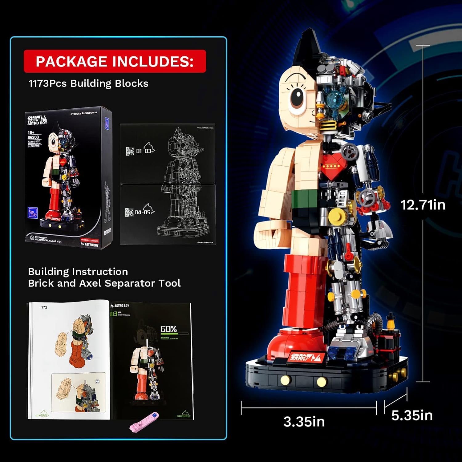 PANTASY Astro Boy Juego de robots, 32 cm, Astro Boy