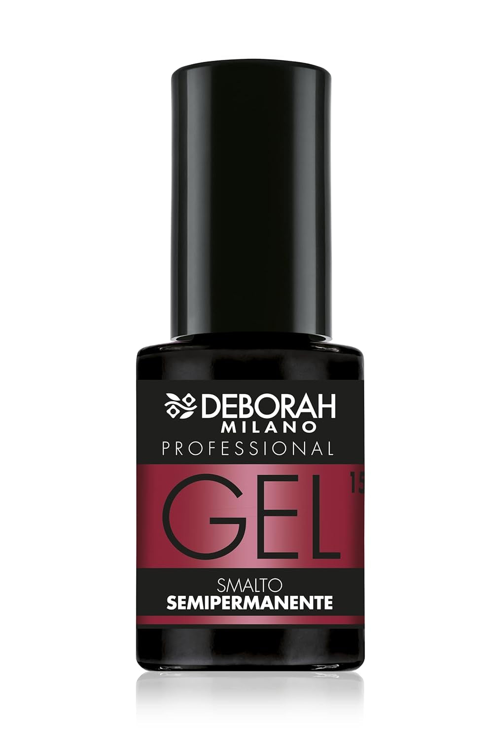 Esmalte de uñas semipermanente Milano Professional, núm. 21 Borgoña, efecto voluminizador, duradero, para uñas intensas y brillantes, 4,5 ml
