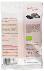 Landgarten Semillas de Calabaza Orgánicas en Chocolate Negro - Snack Vegano de Chocolate con Semillas de Calabaza Tostadas - Fuente de Magnesio - 1 x 50 g