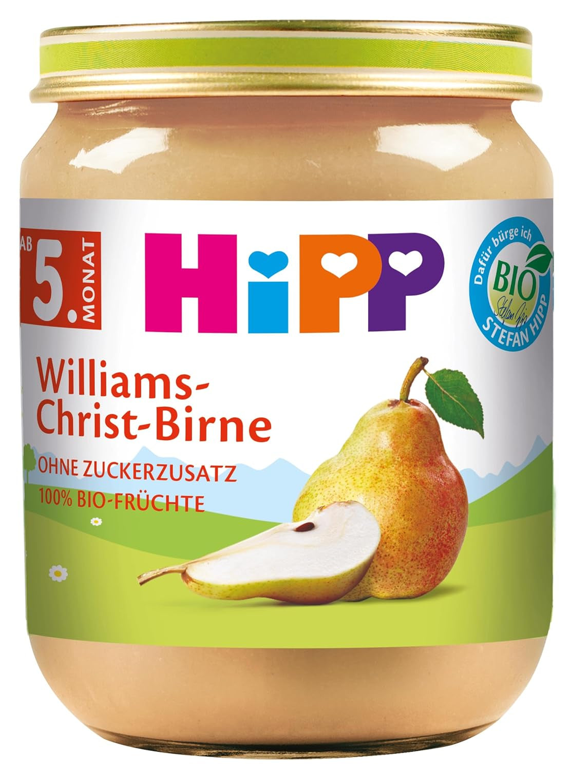Peras HiPP Williams Christ, paquete de 6 (6 x 125 g)