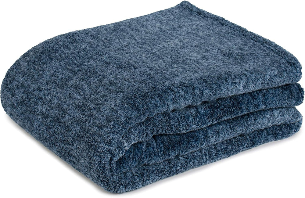 Gözze - Manta de mármol cómoda y cómoda, 150 x 200 cm - Camas y mantas petróleo Besuche den Gözze-Store Azul oscuro