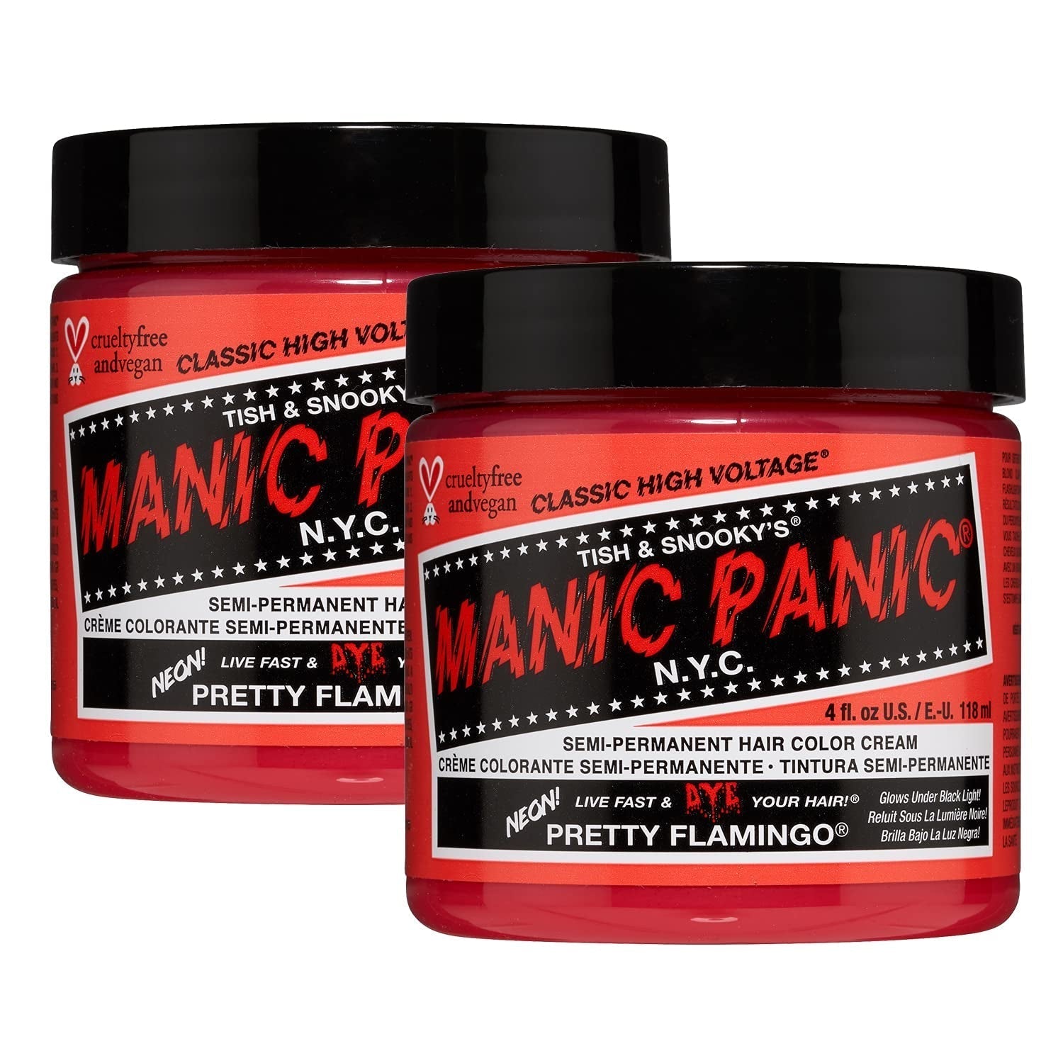 Manic Panic Electric Lizard Classic Cream, vegan, fără cruzime, vopsea de păr verde semipermanentă 118ml