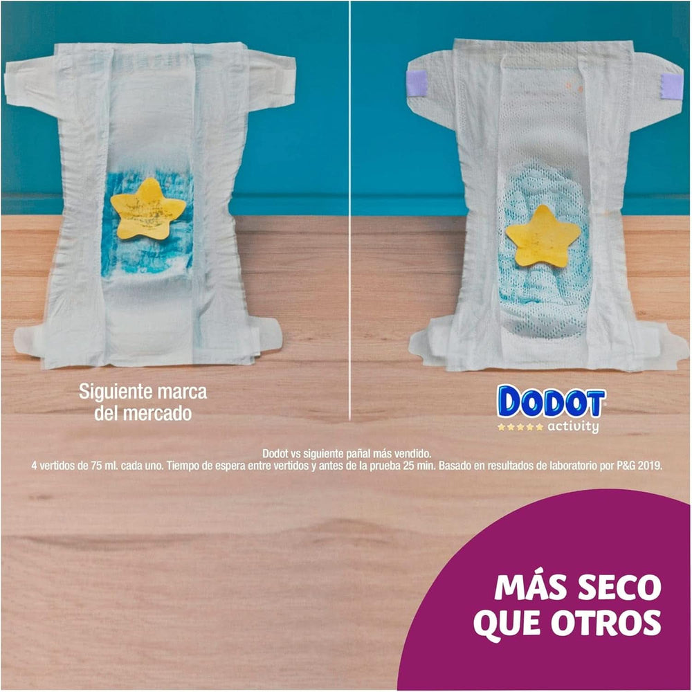 Pañales de actividad Dodot para bebés, talla 3 (6-10 kg), 224 pañales con un ajuste resistente Mother and Baby Naty Shop