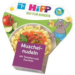 Pasta Hipp Shell con tomate y calabacín ecológico, pack de 6 (6 x 250 g) Madre e Hijo Naty Shop