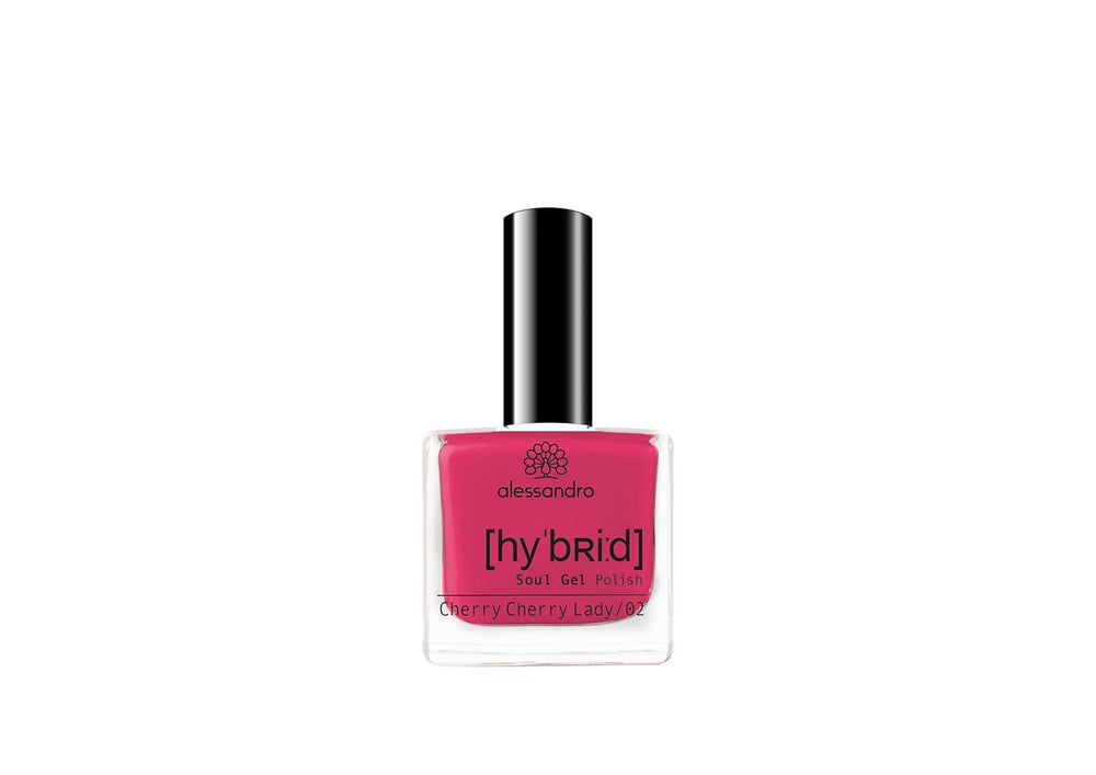 Esmalte de uñas HÍBRIDO alessandro Pink Melon - tono rosa vibrante con finas partículas de brillo - Uñas perfectas en solo 3 pasos, sin LED - ¡dura hasta 10 días! 8ml