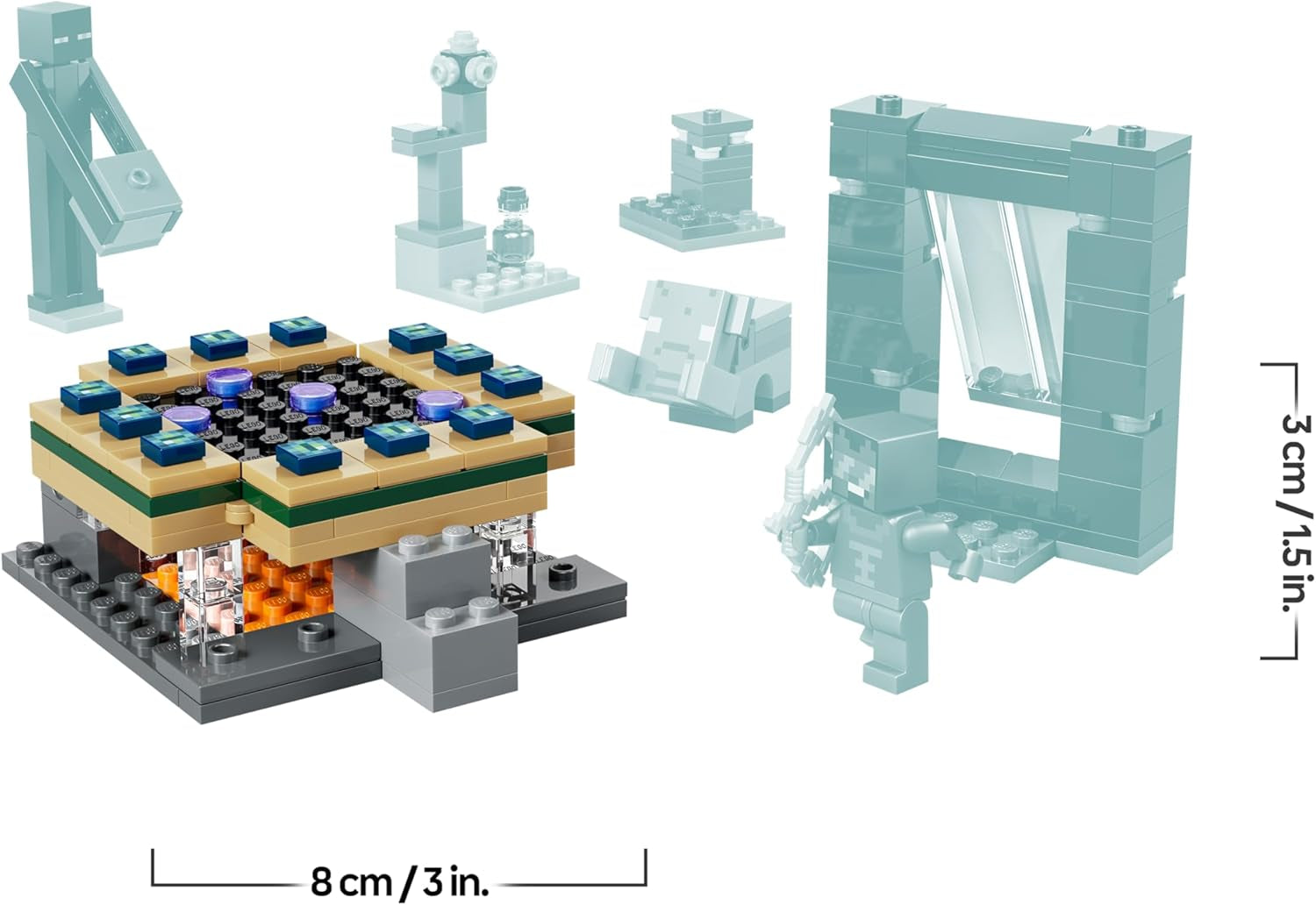 LEGO Minecraft Reise durch Nether and Endportal - Kinder Spielzeug mit Helden, Enderman and Baby Hoglin Figuren - Set mit Minecraft Figur - Gamer Geschenk für Jungen and Mädchen ab 7 Jahren - 21584