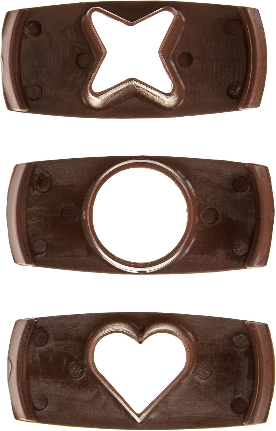 Formă de biscuiți Städter „Tâlharul deștept” cu ejector, netedă, din plastic, 4 cm, argintie