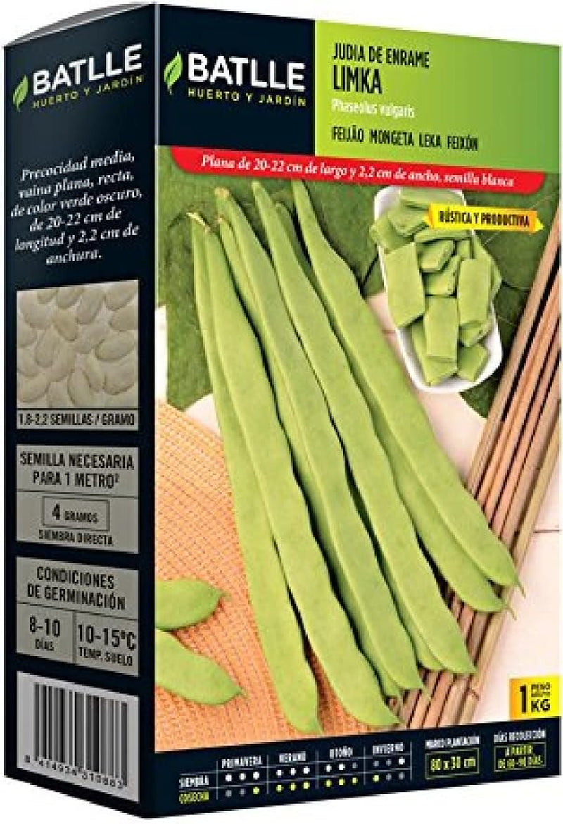 Batlle Gemüsesamen - Stangenbohne Garrofo (100G) Bohnenkerne