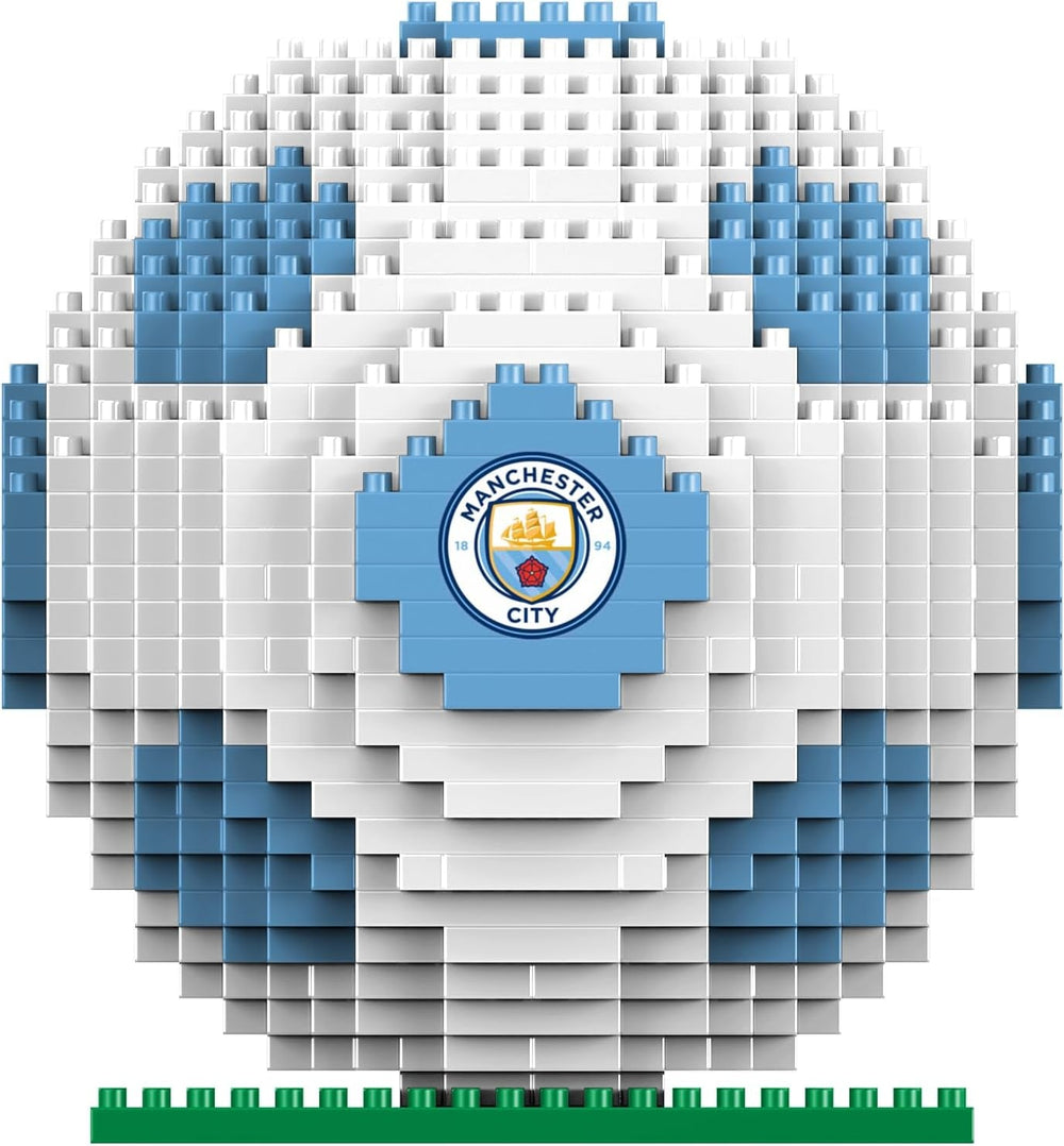 FOCO Offizielles Lizenzprodukt Manchester City FC BRXLZ 3D-Fußball-Konstruktionsspielzeug Modell In alternativer Teamfarbe