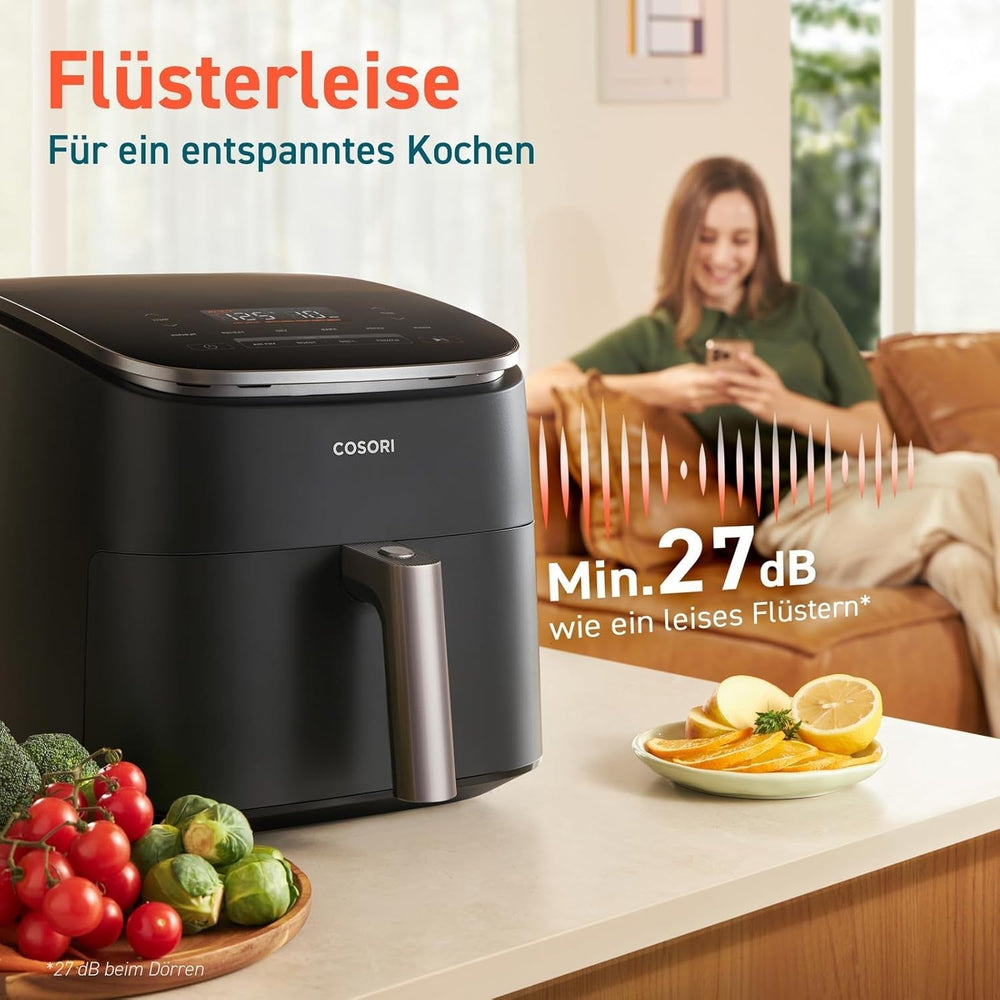 Cosori Turboblaze Hot Air Fryer Airfryer, 9 en 1, 6 litros, silenciosa Electrodomésticos Naty Shop