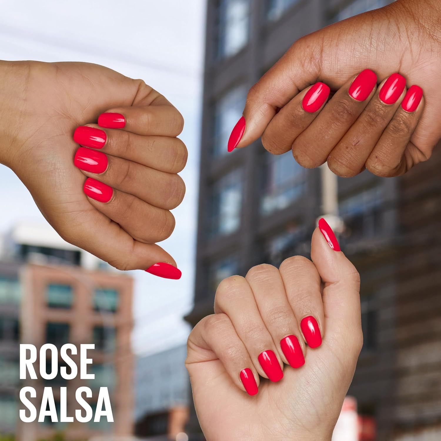 Maybelline New York Super Stay Ink Bonder 490 Hot Salsa Esmalte de uñas - Esmalte de uñas de larga duración para uñas fuertes y color intenso, 12,3 ml