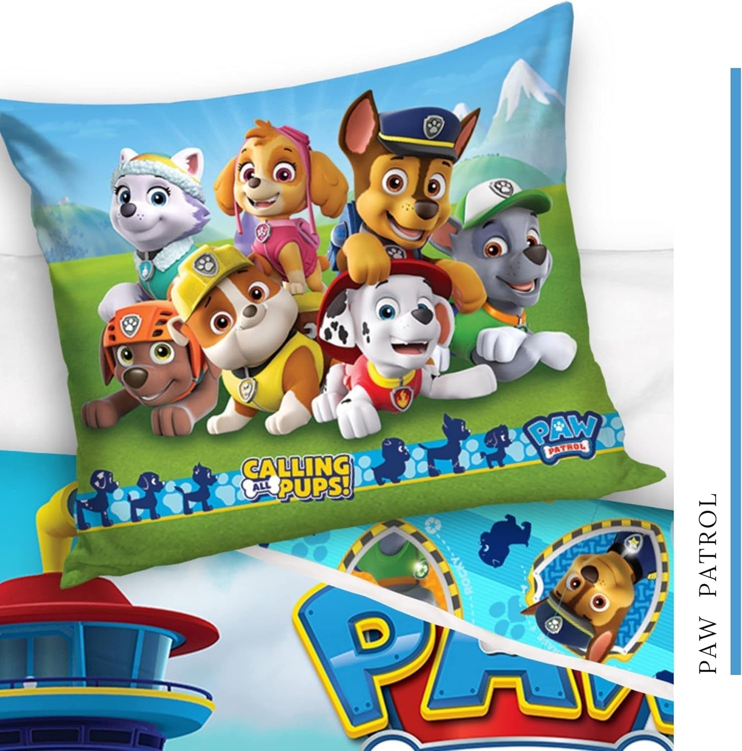 Funda De Almohada 100X135 40X60 · Compatible Con Paw Patrol Baby Kinderbettwäsche Para Mujeres Y Jóvenes · 2 Teilig · 1 Bebezug 40X60 + 1 Bettbezug 100X135 Cm Naty Shop