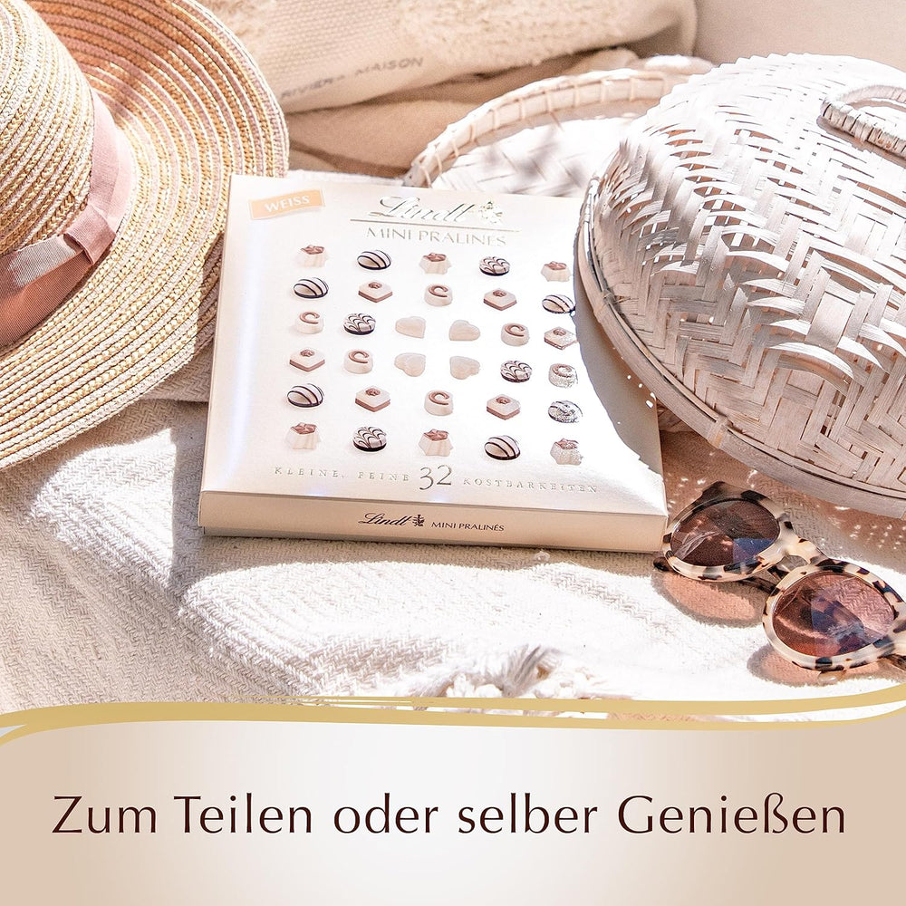 Chocolate - Mini Bombones Blancos | 90 gramos | Caja con 18 bombones en 6 deliciosos surtidos | Regalo de chocolate | Regalo de chocolate (paquete de 3)