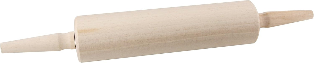 Fackelmann Teigrolle FAIR, Nudelholz aus FSC-zertifizierter Buche, Backrolle mit ergonomisch geformten Griffen (Color: Braun), Carga: 1 Stück