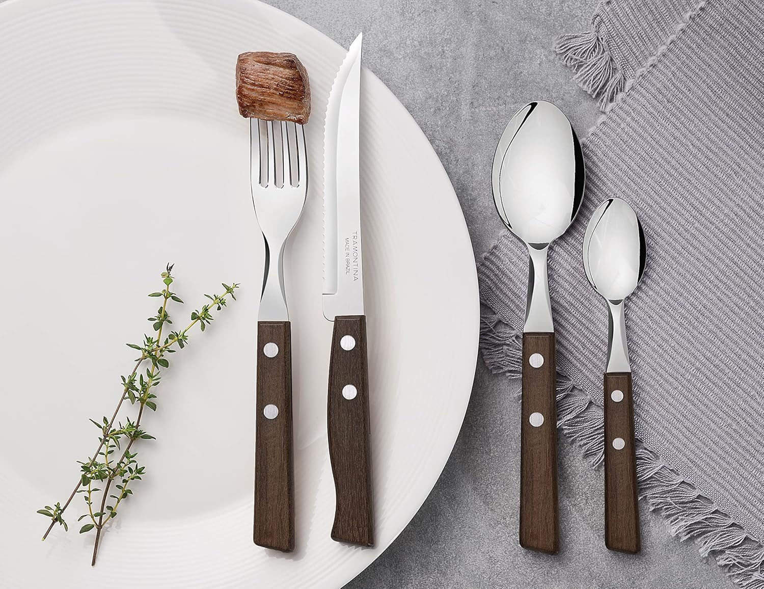 Juego de cubiertos Tramontina TRADICIONAL Para 6 personas 24 piezas Cocina Naty Shop