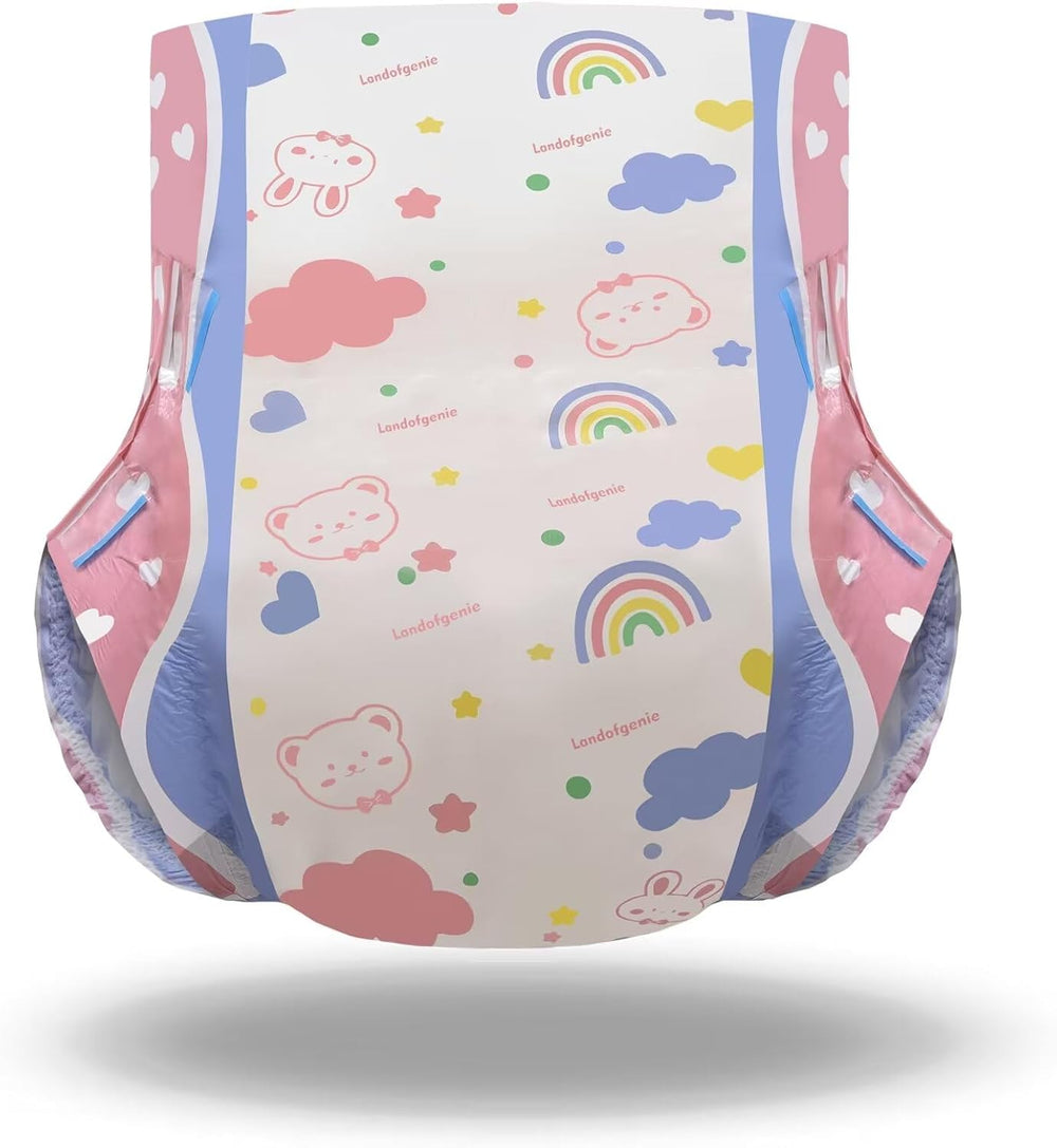 Landofgenie Pañales sin cordones para adultos para la noche, 10 piezas