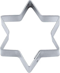 Formă de biscuiți Städter Star, 15 cm/Î 3 cm, cu 6 vârfuri, argintie