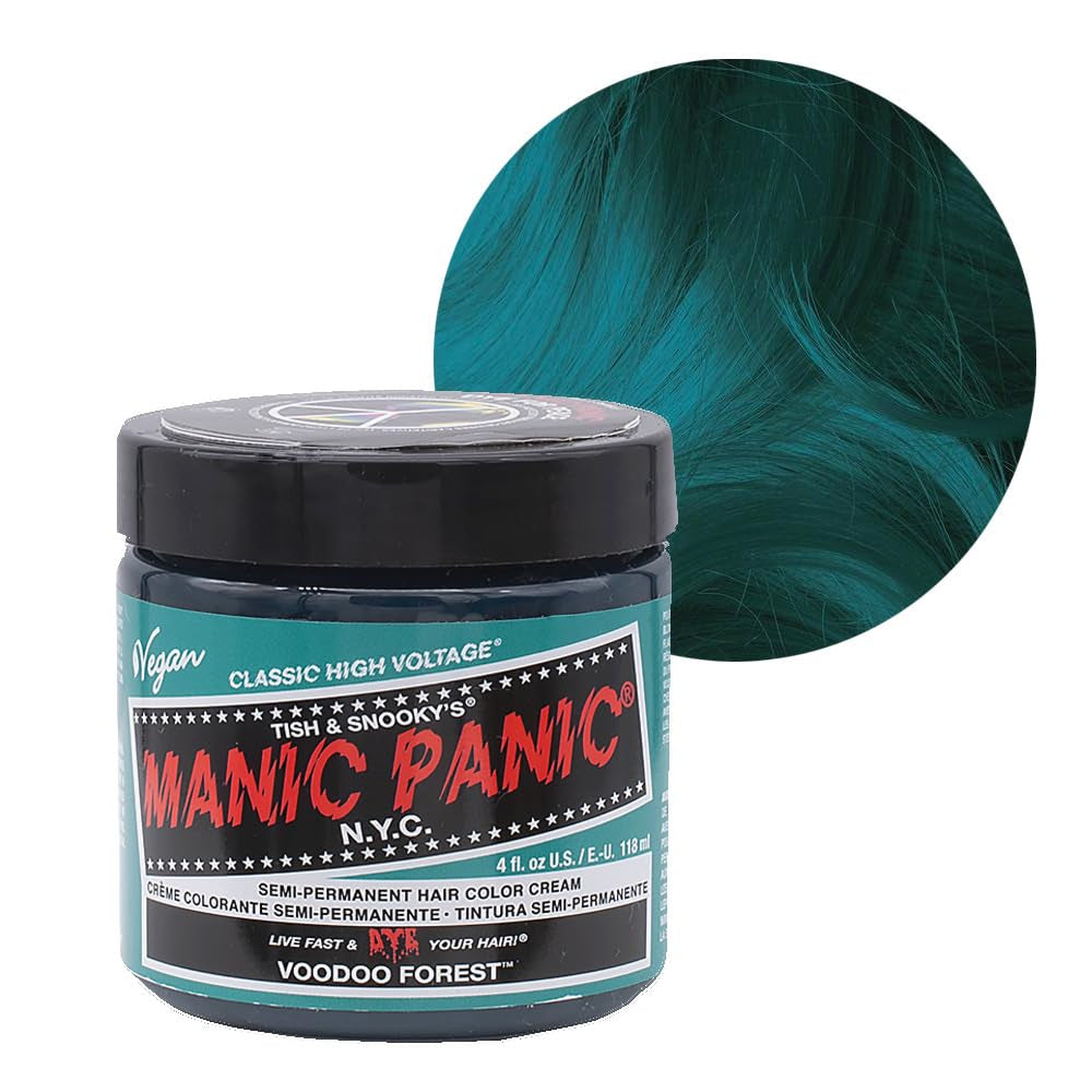 Manic Panic Electric Lizard Classic Cream, vegan, fără cruzime, vopsea de păr verde semipermanentă 118ml