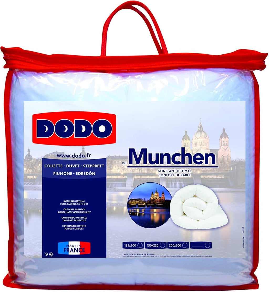 DODO Quilt Munich Basic, poliester, alb, 150X220 cm Plapumi si pilote Naty Shop