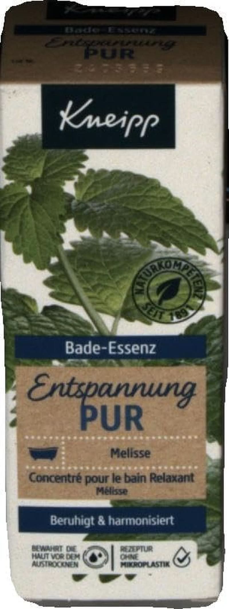 Kneipp Bade, aceite de baño con aceite esencial natural de melisa de India y extracto de melisa, 100 ml Naty Shop