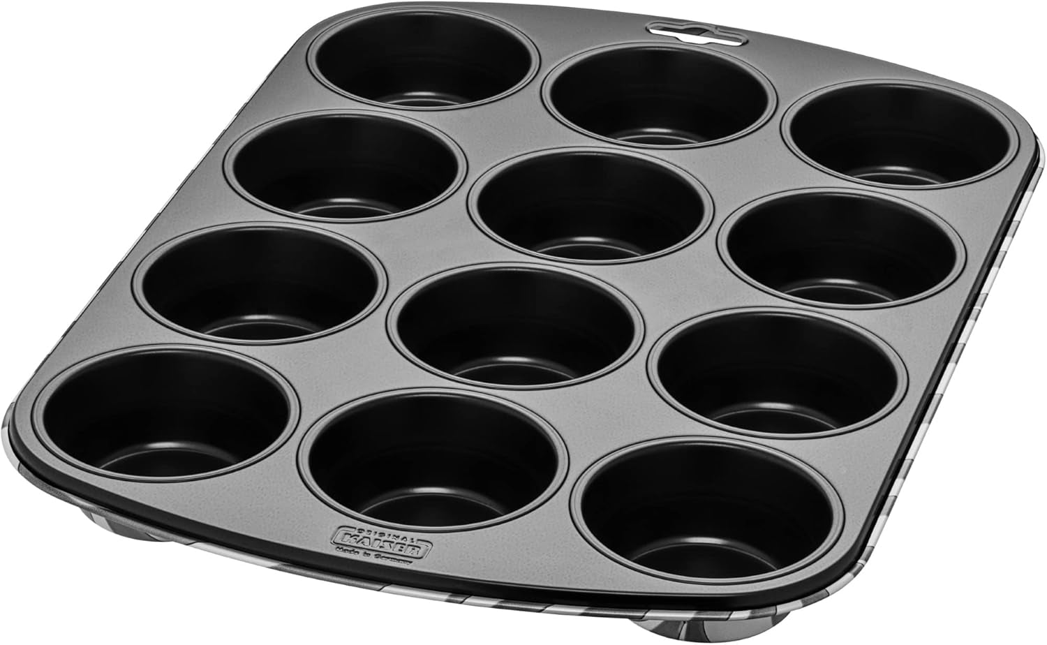 Original Kaiser Classic plus Muffinform para 12 muffins, Muffinform Blech 38X27 cm, Antihaftbeschichte, Standardgröße, Cupcake Formen, Muffin Backform, Rot Moldes y bandejas para hornear Naty Shop Zebra