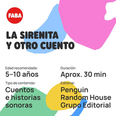 Figura Sonoro - Sirena și O ALTĂ poveste... - Povești și sunete pentru fete și băieți de la 4 la 6 ani, jucării, conținut educațional în spaniolă Jucarii Bebe Naty Shop