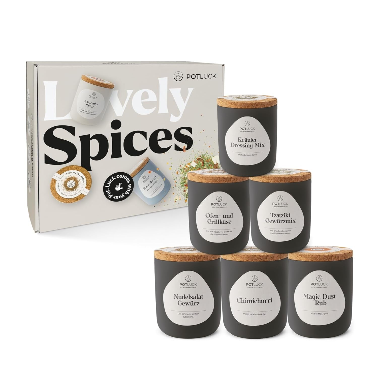 Comida compartida | Feta Gewürz | Gewürzmischung im Keramiktopf | 50g | Mit natürliche Inhaltsstoffen