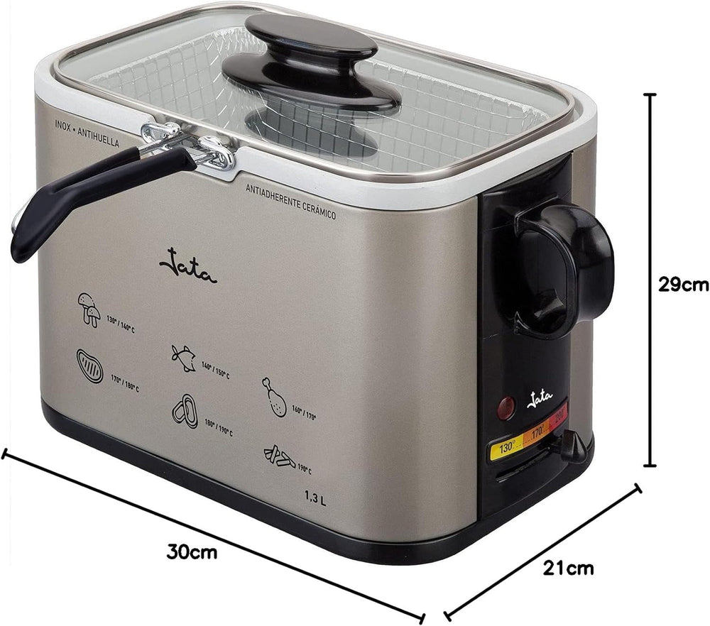 Tamaño FR326E - Freidora, 1000 Watts, 1.3 Litros Naty Shop Electrodomésticos