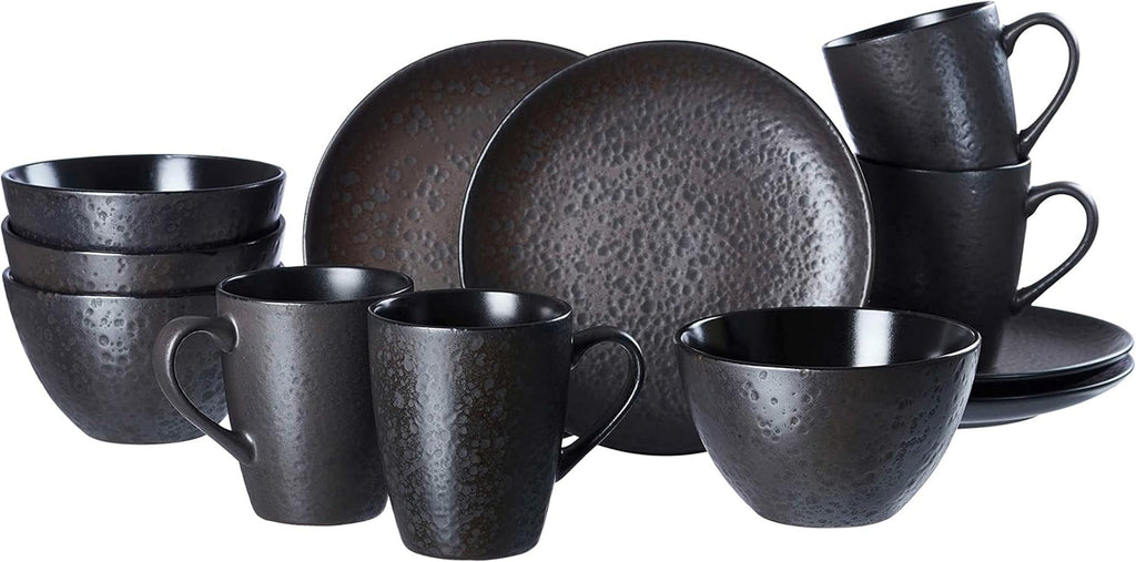 Ritzenhoff & Breker serviciu de masă Kitwe, 8-piese Seturi vesela masa Naty Shop Negru Serviciu mic dejun