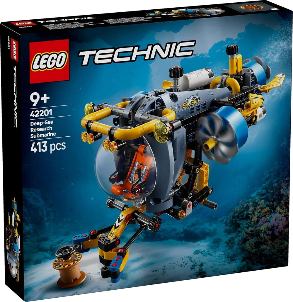 LEGO Technic Submarino Explorador de las Profundidades, Juguete de Construcción para Niños de 9 Años, Niños y Niñas, Ideas Creativas para Regalos de Cumpleaños, Vehículo para Construir con Hélices Giratorias, 42201 Juegos de Construcción Besuche den LEGO-Store